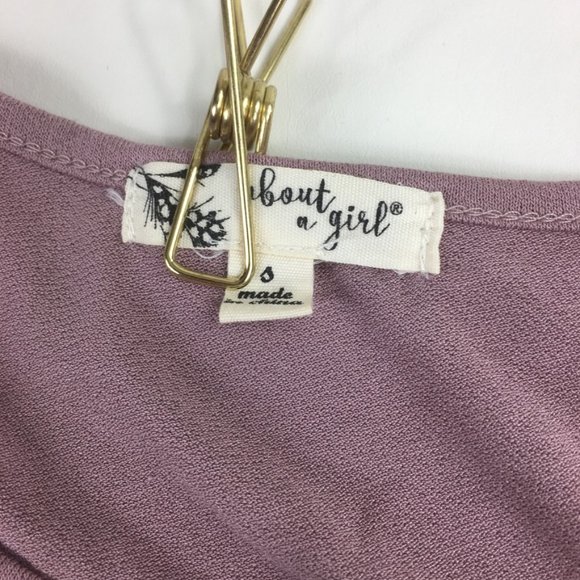 About A Girl Mauve flowy shirt - Picture 4 of 6